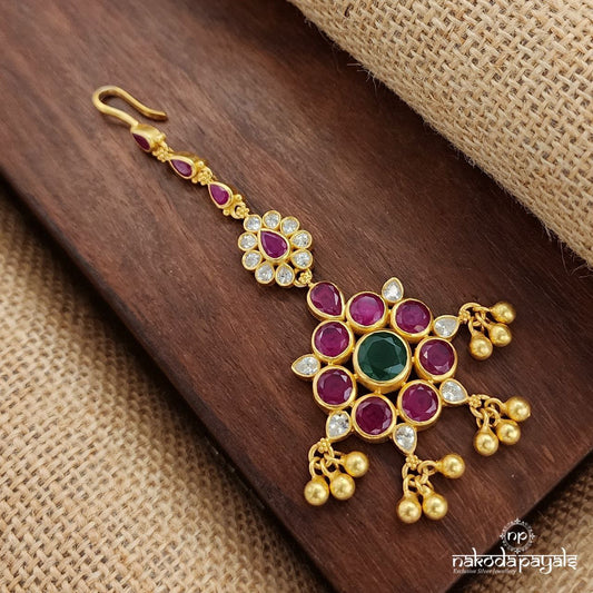 Kemp Ball  Drop Maang Tika (Gm1022)