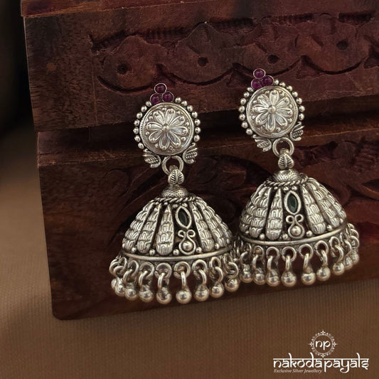 Circular Floral Jhumka (J1873)