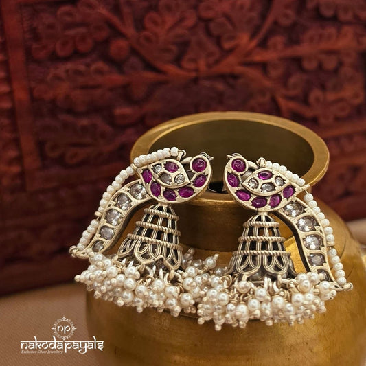 Guttapusalu Peacock Jhumka (J1603)