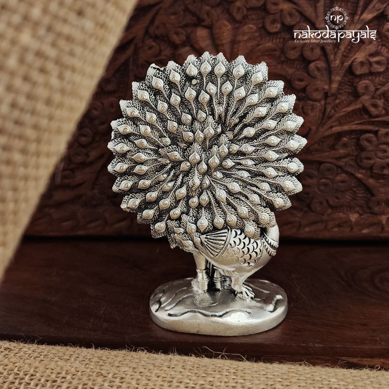 Peacock Feather Murugan Idol (Aa2336)