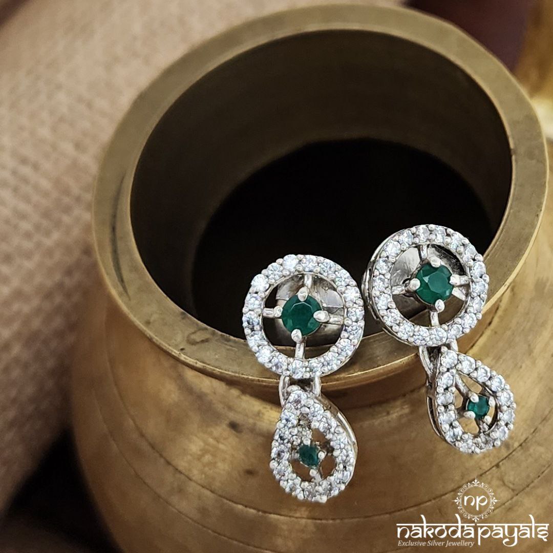 Green Sparkling Studs (S3619)