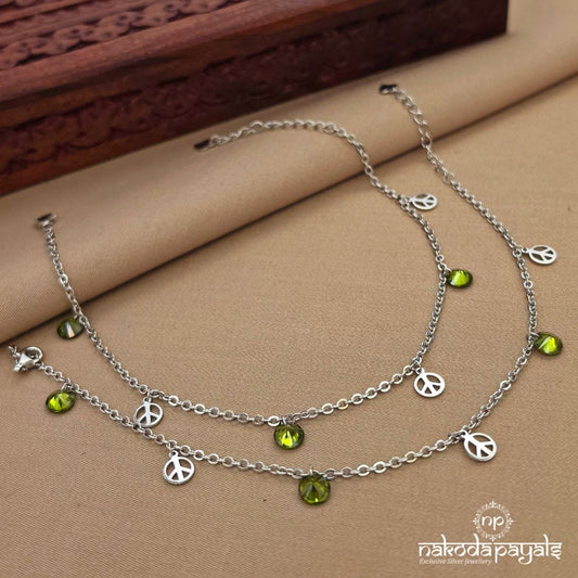 Green Drop Anklet (A6852)