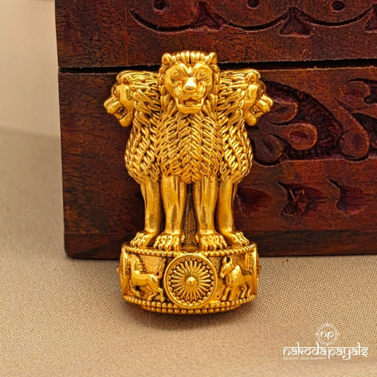 Lion Capital of Ashok Brooch (St4112)