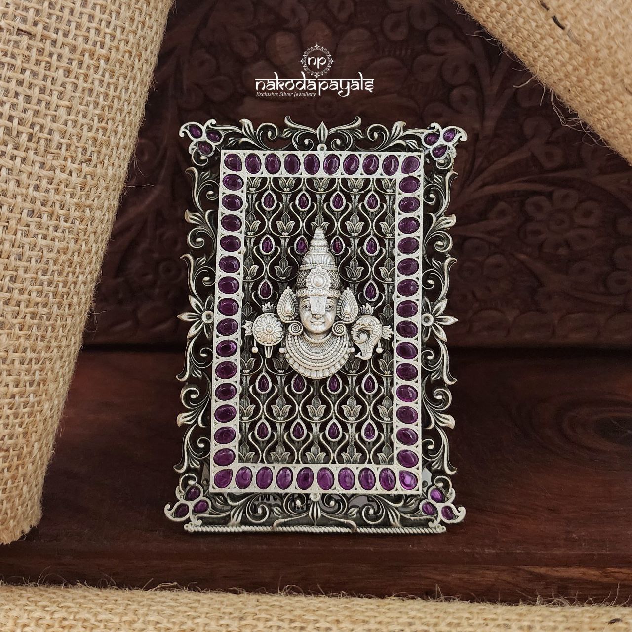 Oxidised 3D Venkateshwara Portrait (Aa1964)