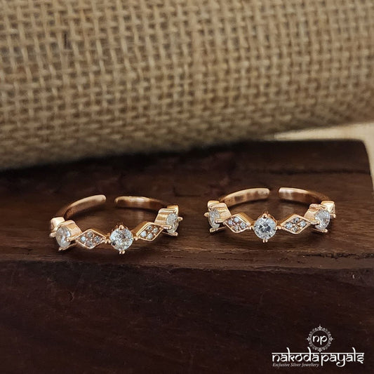 Elegant Rose Gold Toerings (T4420)
