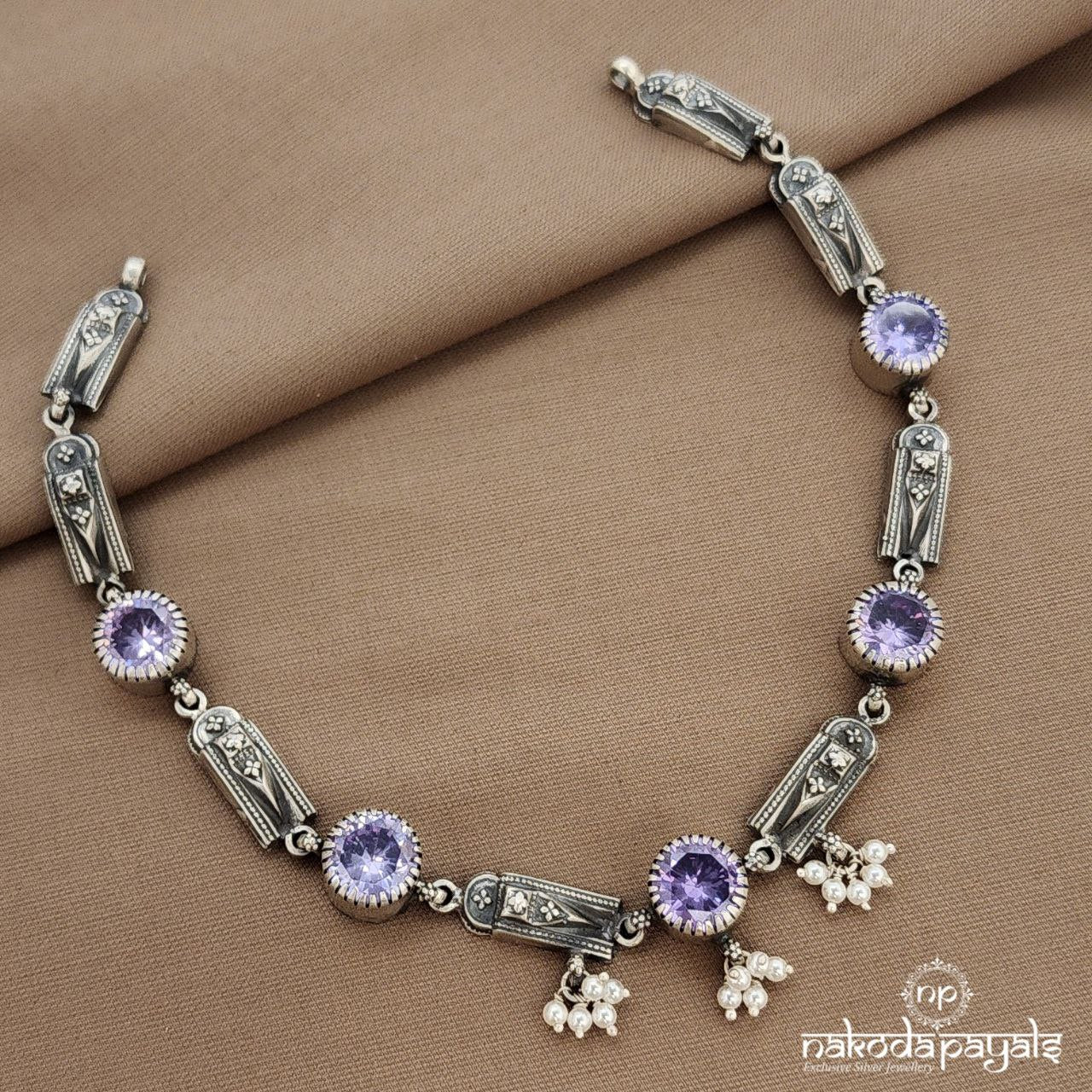 Amethyst Dot Neckpiece  (N11342)