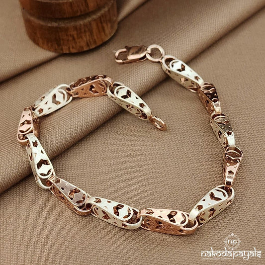 Unique Linked Men's Bracelet (Mc1079)