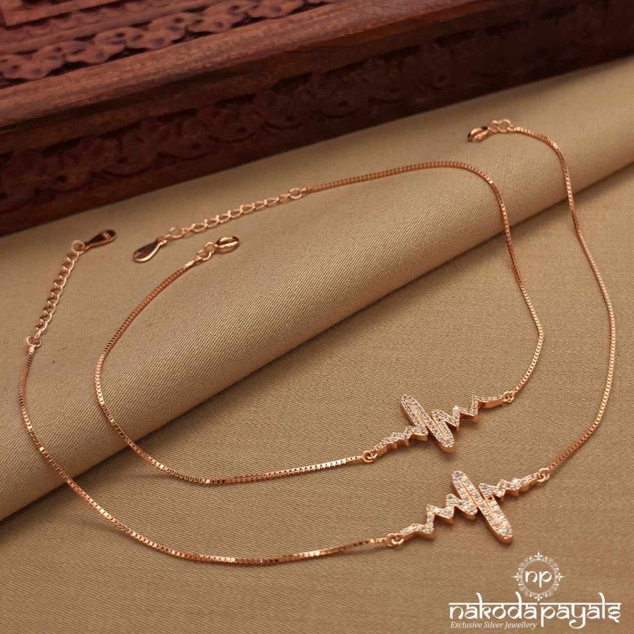 Rose Gold Plus Anklet (A6863)