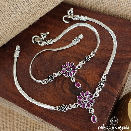 Pink Rose Anklets (A5980)