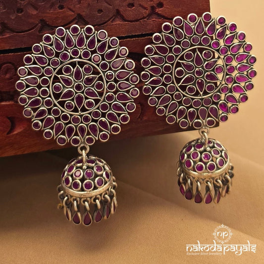 Big Circular Pinkish Jhumka (J1696)