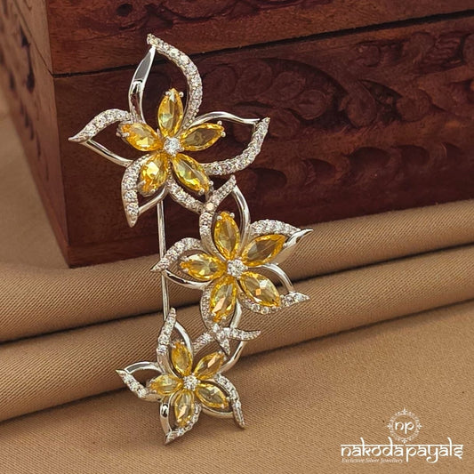 Yellow Floral Brooch (St4048)