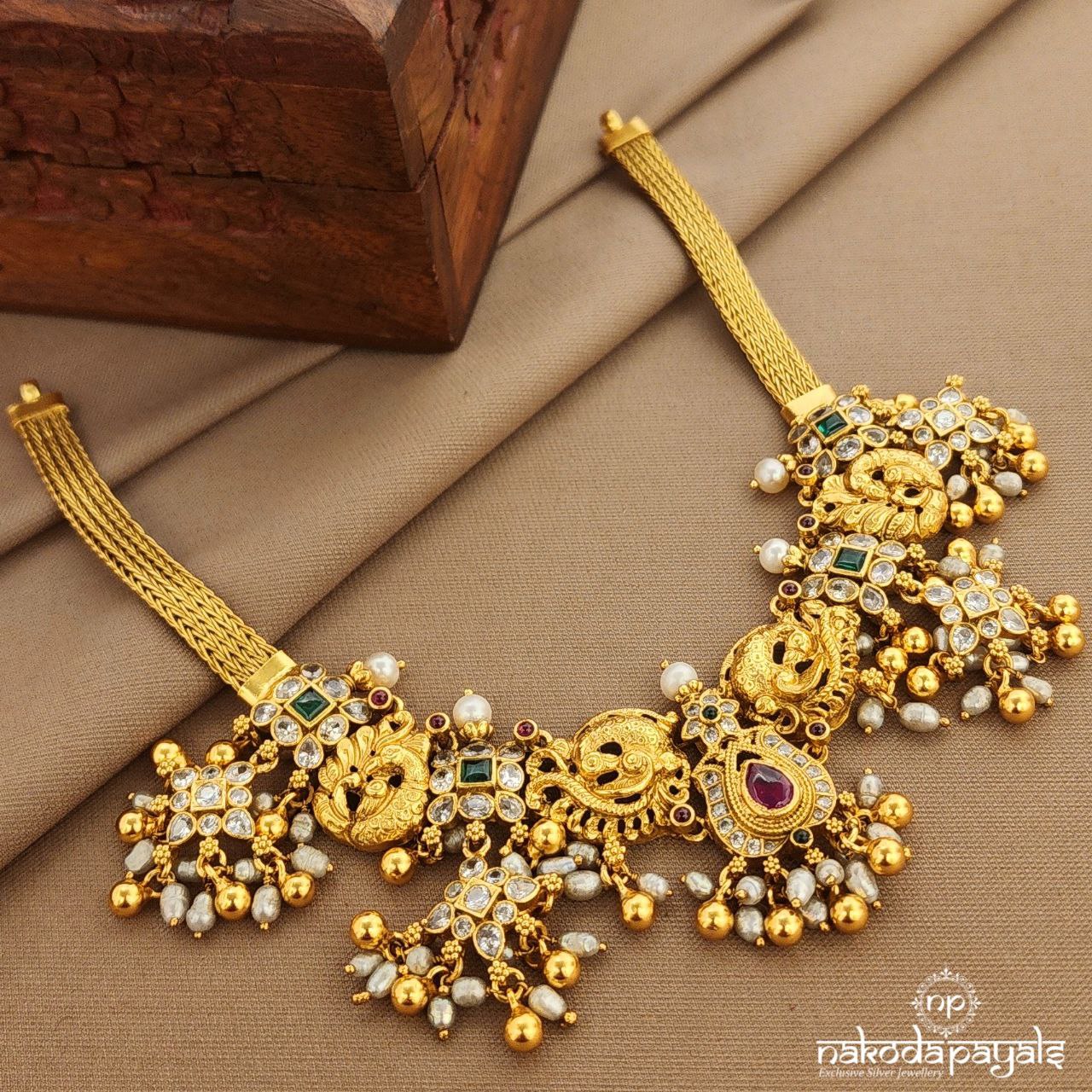 Lakshmi Peacock Neckpiece (Gn9640)