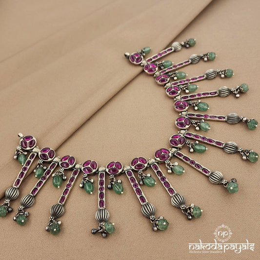 Tribal Pinkish Neckpiece (N11187)