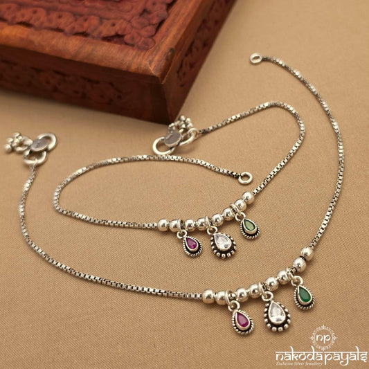 Sparkling Drops Anklets (A6977)