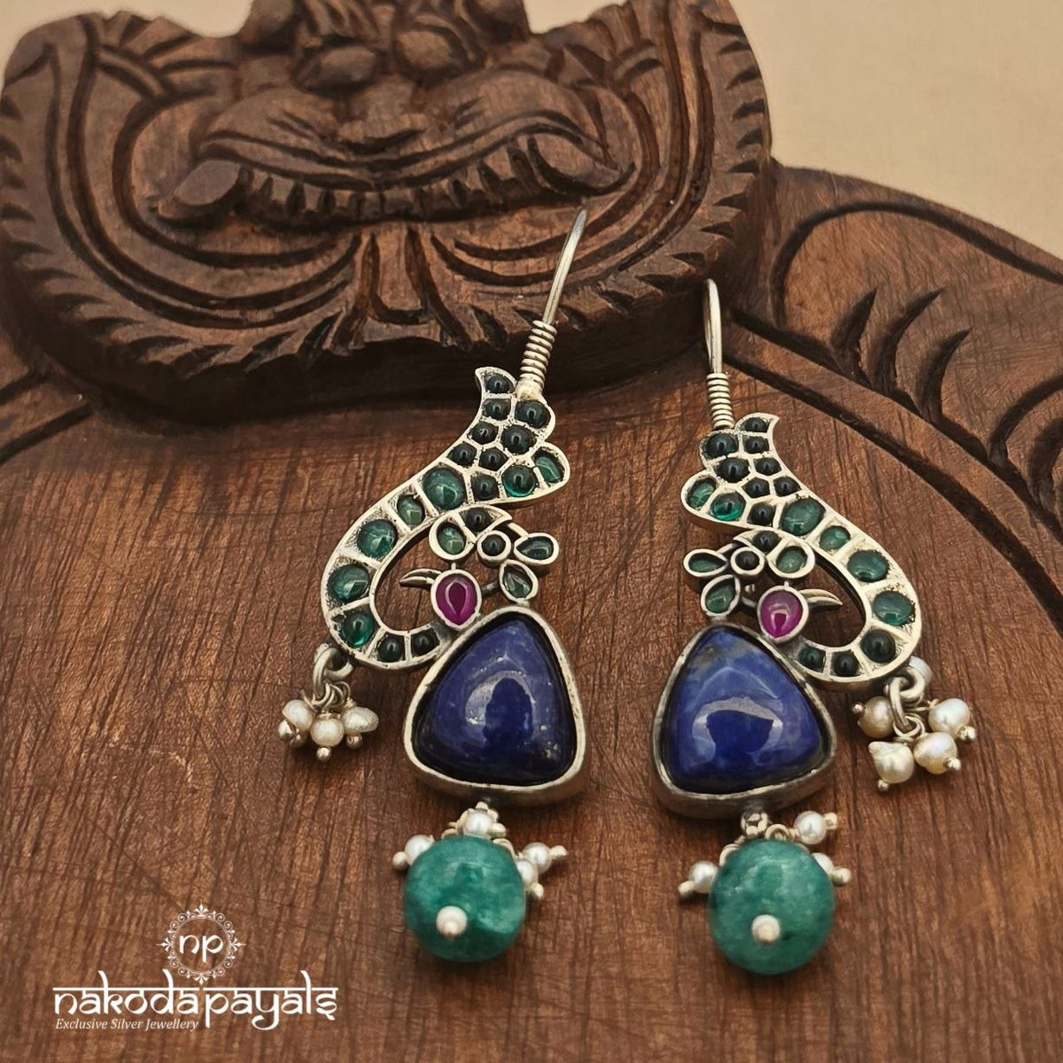 Green Peacock Hangings (H1749)