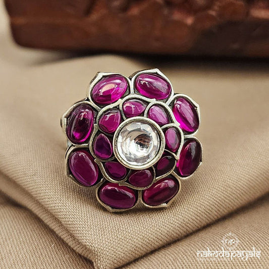 Pretty Pink Finger Ring (F2731)