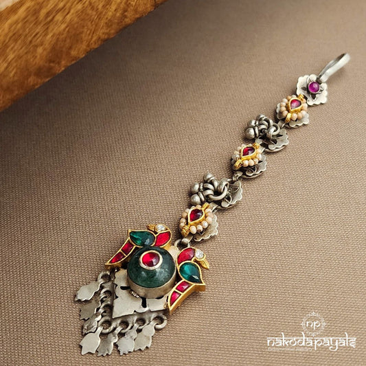 Kundan Dual Tone  Maang Tika (M0443)