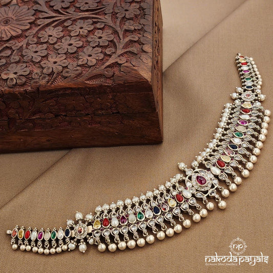Navaratna Drop Choker (N11281)