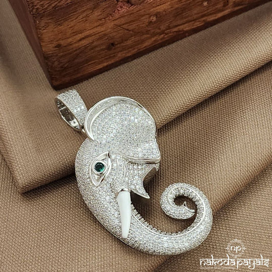 CZ Elephant Pendant (Mc1106)