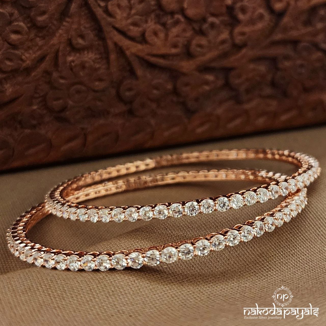 CZ Bangle Pair (St3905-06)