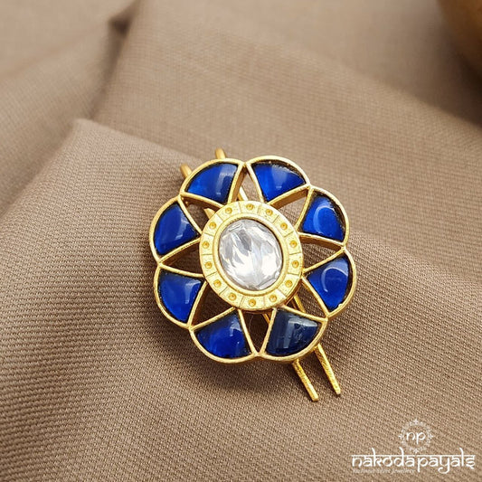 Blue Kundan Juda Pin (ESA234)