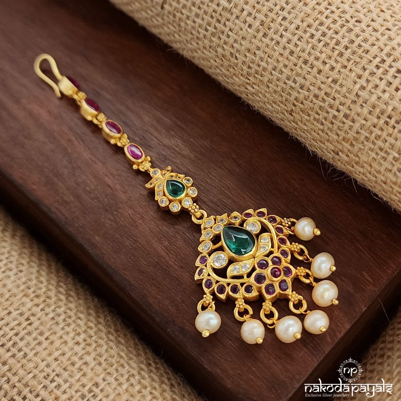 Pearled Drop Maang Tika (Gm1035)