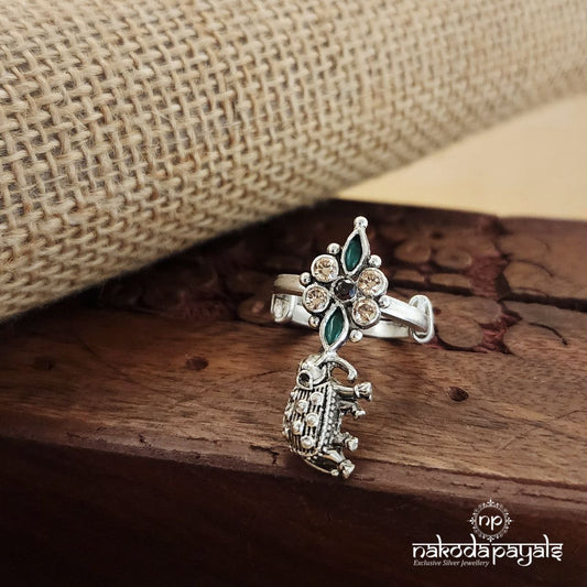 Elephant Drop Finger Ring (F2541)