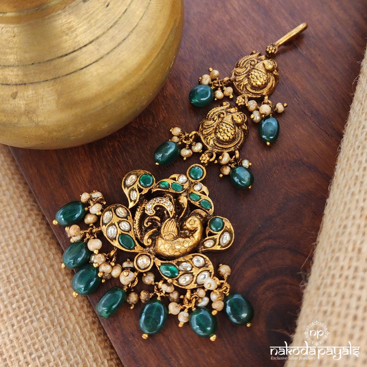 Pearled Kundan Maang Tika (Gm0935)