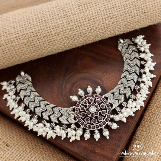 Circular Pearled Choker (N10864)