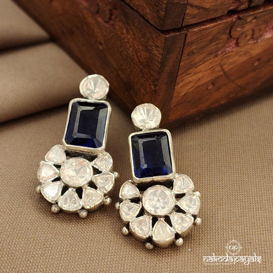 Amethyst Moissanite  Earrings (C3870)