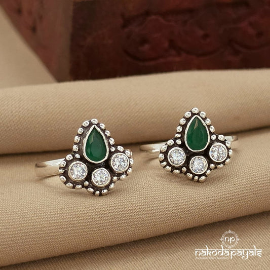 Green Drop Toerings (T4883)
