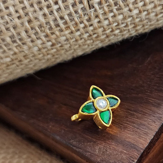 Kundan Clipon Nosepin (Np718)