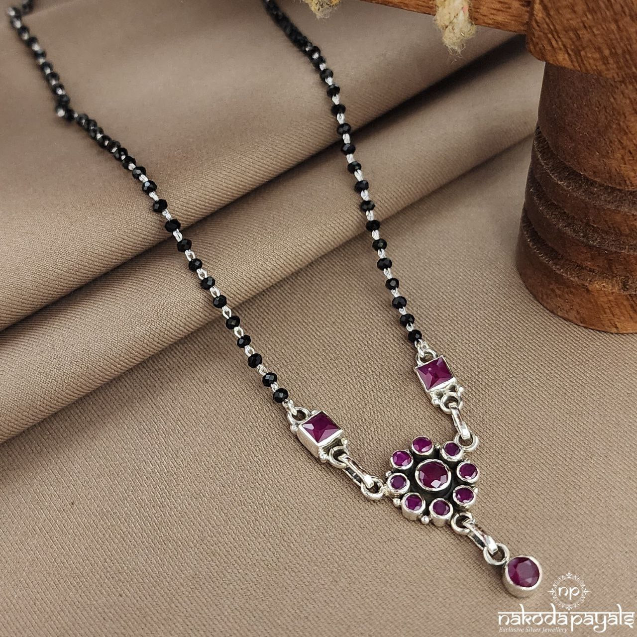 Red Drop Mangalsutra (Ms0582)