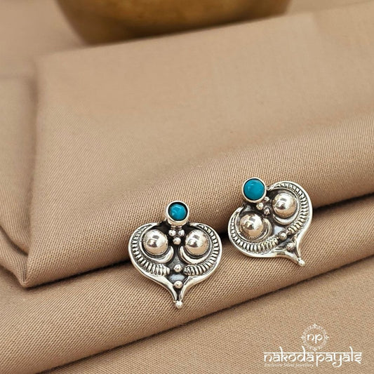 Hearty Torquoise Studs (S4082)