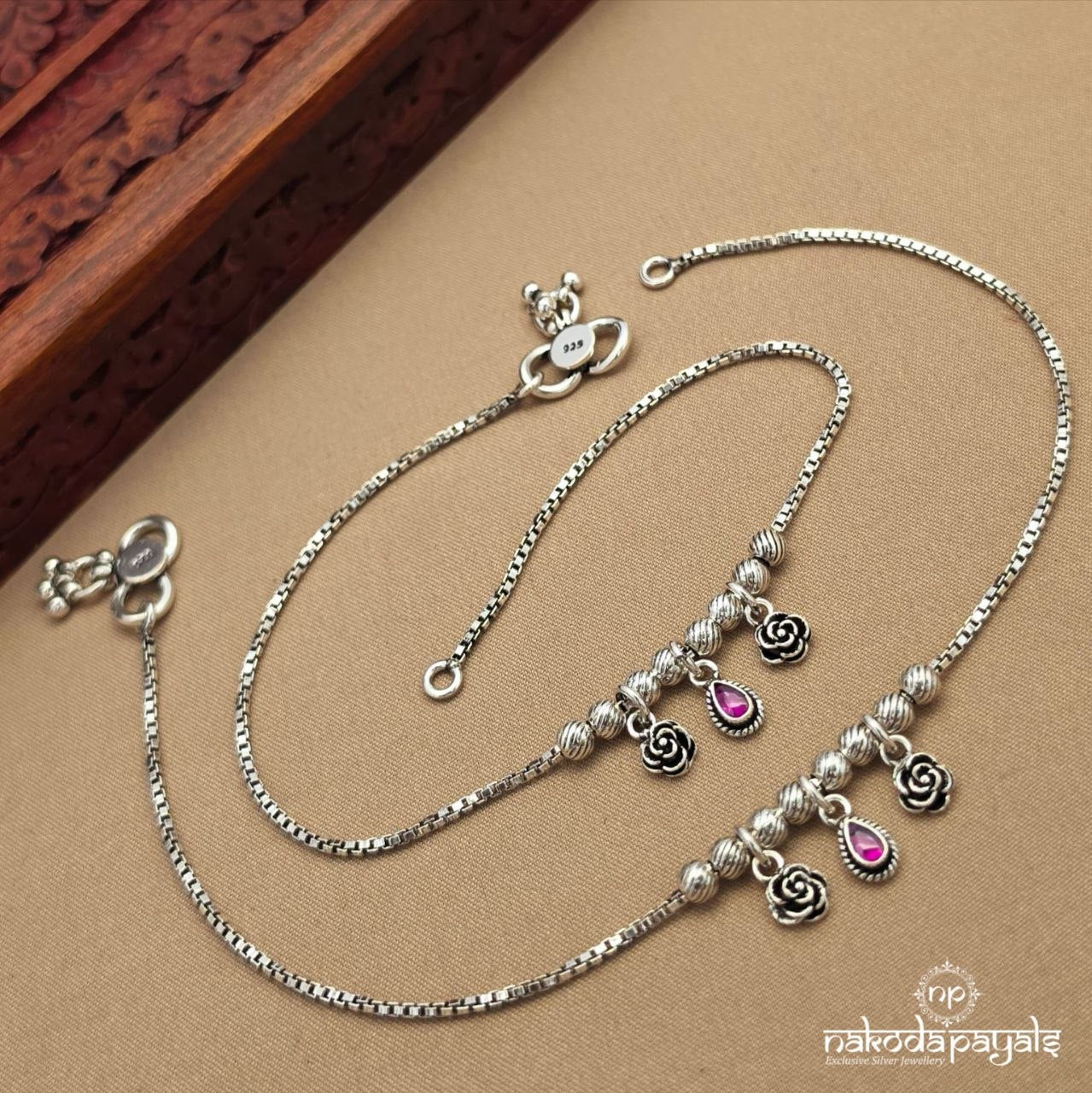 Gulaab Drop Anklets (A6978)