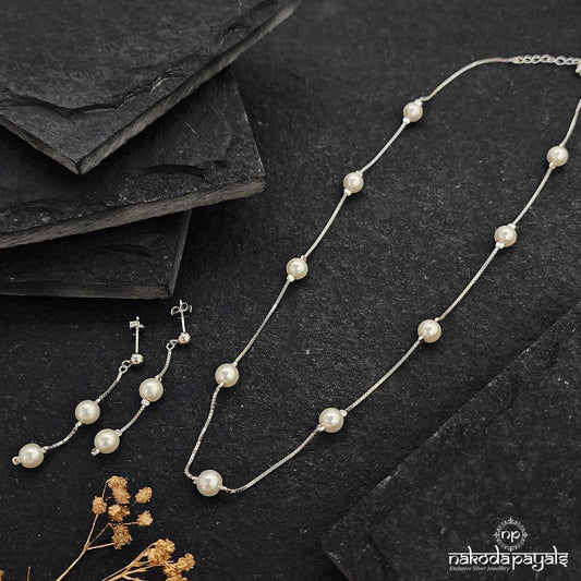 Pearl Mirage Neckpiece with Earrings (St3326)