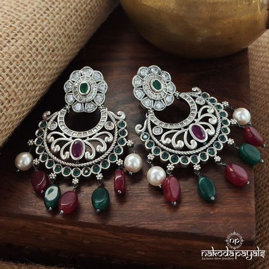 MultiColor Half Moon Earrings (C3361)