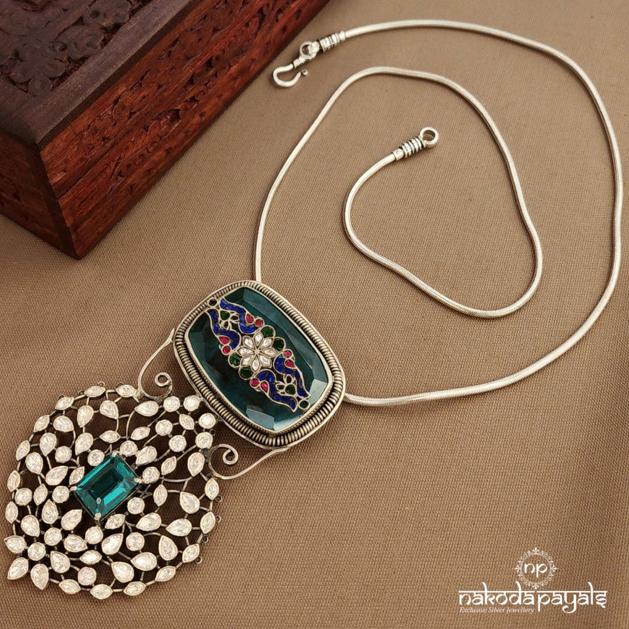 Grand Moissanite Kundan Neckpiece (N11605)