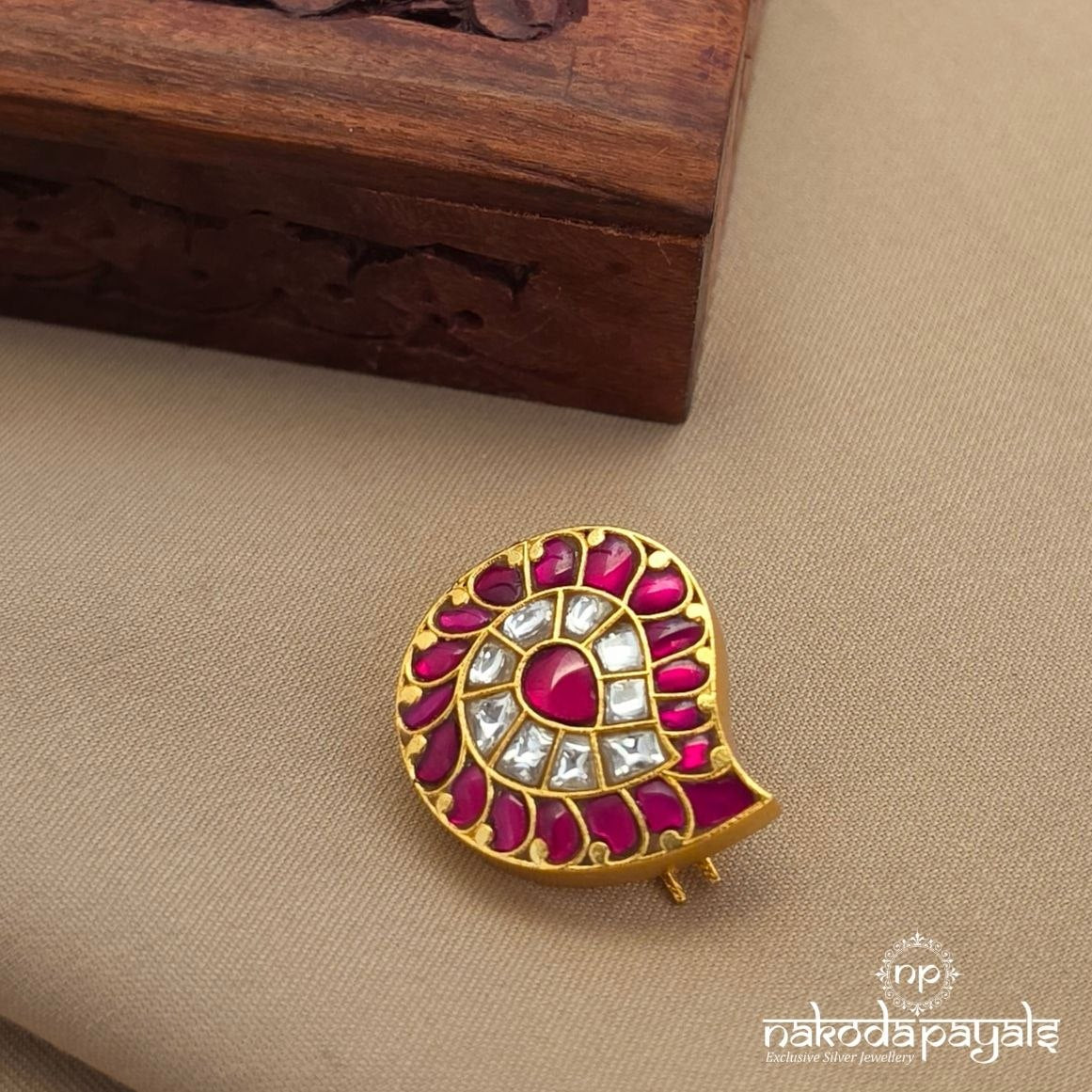Elegant Kundan Mango Hair Accessories (Ha0135)