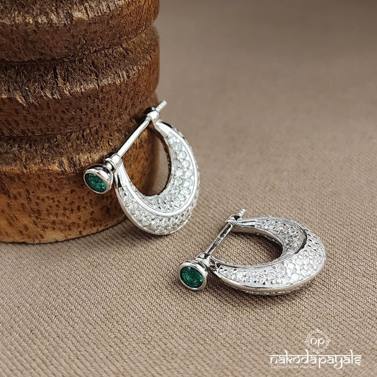 Green Stamped White Bali (H2185)