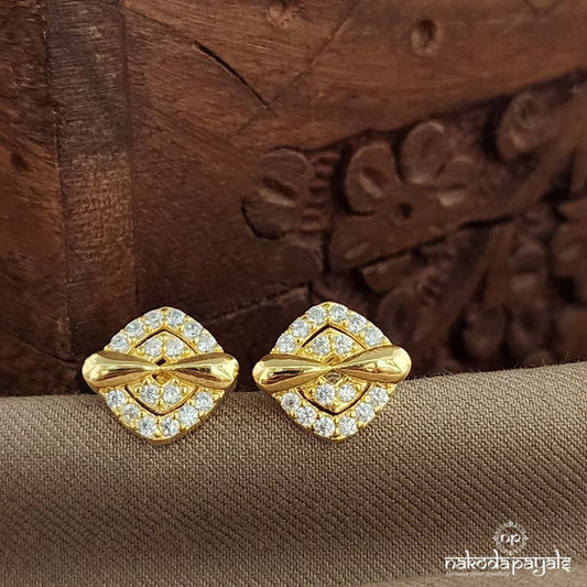 Squarish CZ Studs (Ge9980)