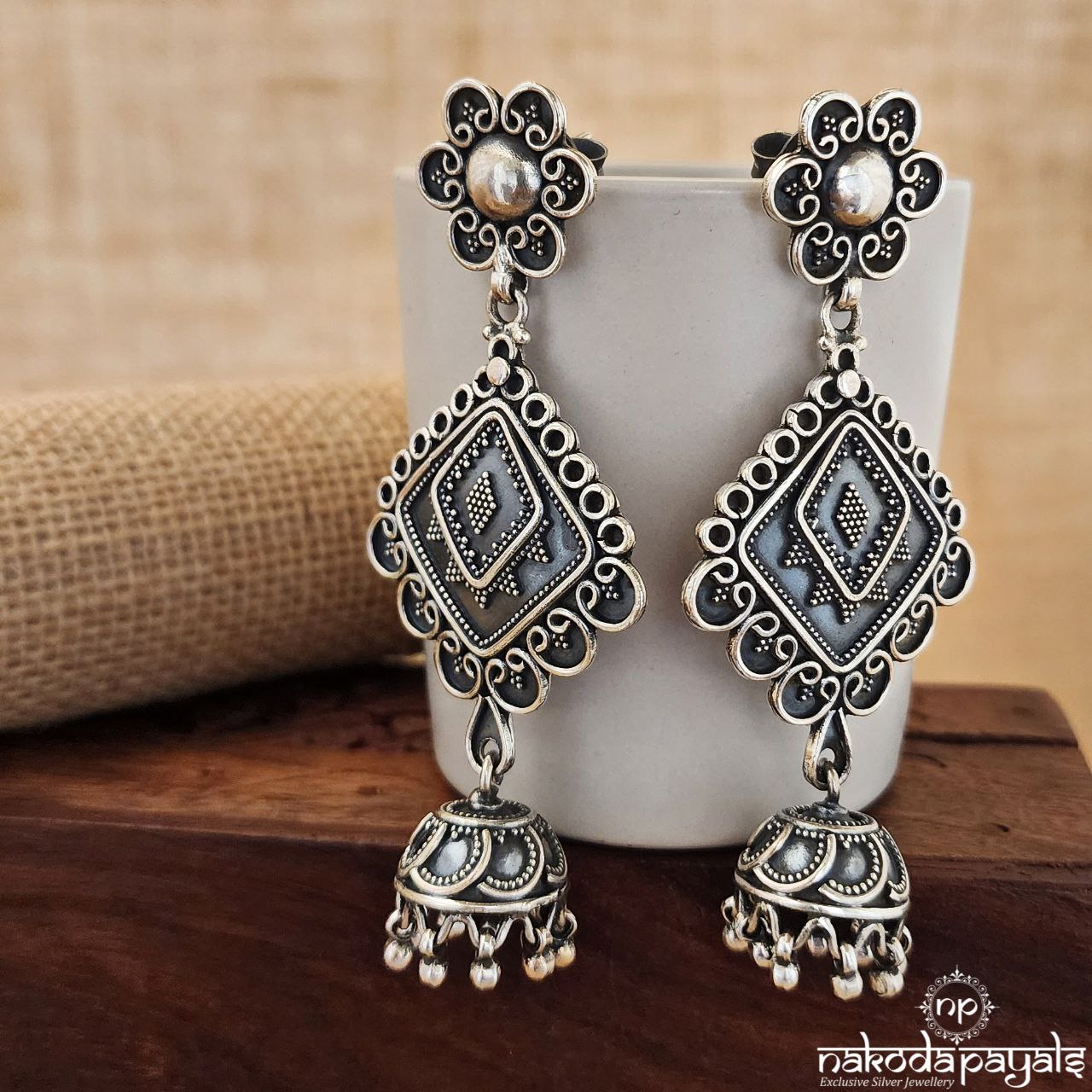 Tribal Jhumka Drop Earrings (J1057)