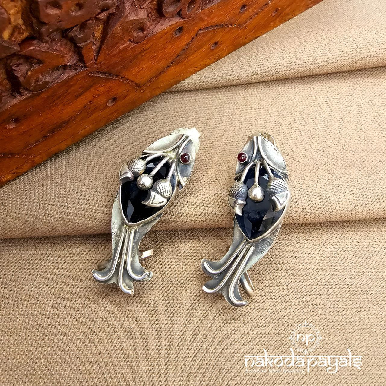Fish Studs Cum Earcuff  (S9520)
