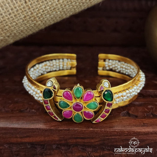 Twin Peacock Kundan Kada (Gk3068)