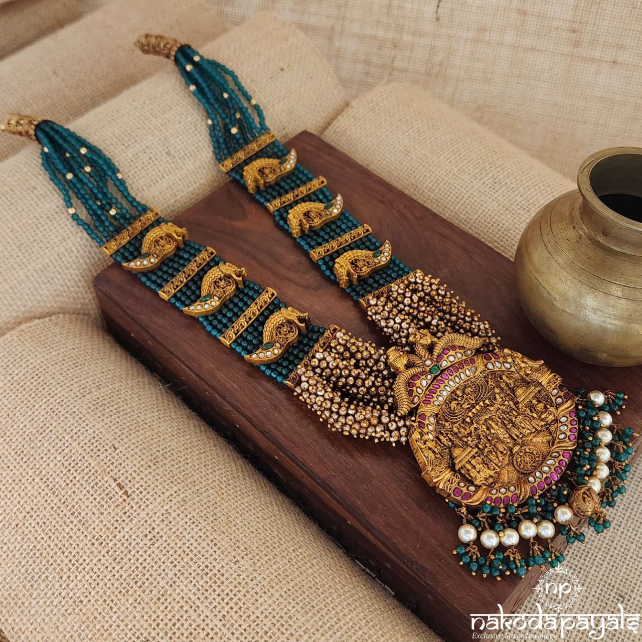 Goddess Green Peacock Neckpiece (Gn8385)