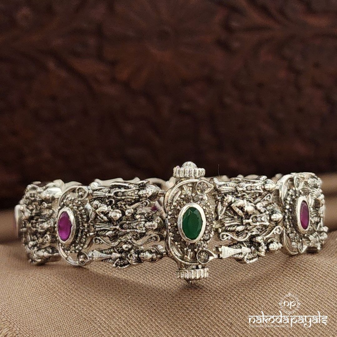 Ram Darbaar Green & Pink Kada  (K6216)