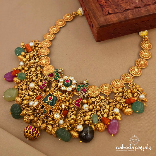 Majestic Kundan Birdy Neckpiece (Gn10449)