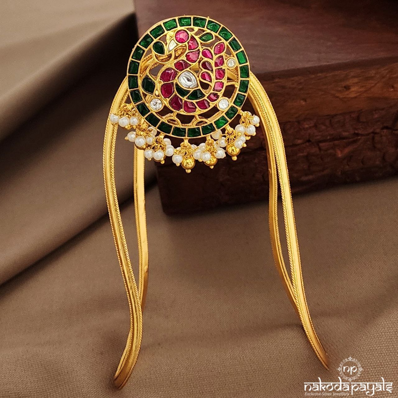 MultiColor Kundan Vanki Armlet (Ha0059)