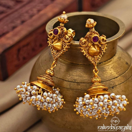 Pink Dot Belimoda Jhumka (Ge10817)