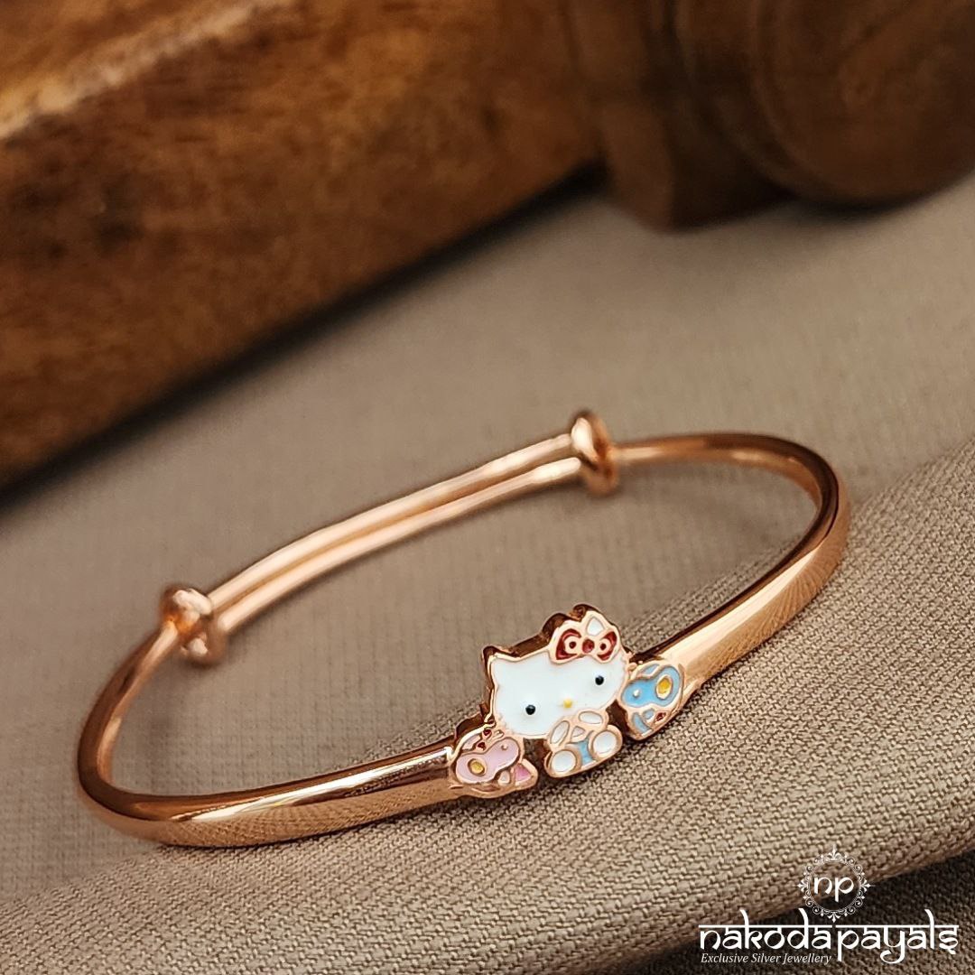 Rose Gold Hello Kitty Single Kada (Ka9408)